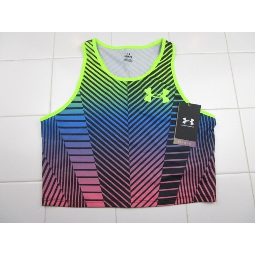 Under Armour RUSH Run Distance '23 Singlet Tank Top Running Women's Size Large